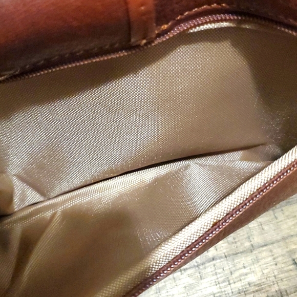 Osgoode Marley Foldover Crossbody Bag Brown Leather - Picture 7 of 9